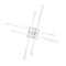 Dweled Parallax 32in LED Flush Mount 3-CCT 2700K-3000K-3500K Set to 3000K in Chrome FM-731 - alternate 3